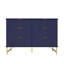Commode décorative 3 tiroirs (bleu)