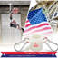 Support de drapeau extérieur - Ensemble de mât de drapeau en métal robuste de 1,8 m, mât rotatif anti-nœuds pour la décoration extérieure de votre porche ou maison - Blanc-518906665-518906664