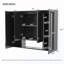Armoire de salle de bain murale à fermeture souple avec tablettes réglables-1731516515