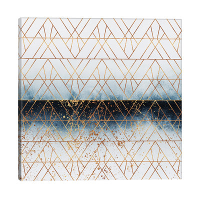 Winter Blue Geo by Elisabeth Fredriksson - Print on Canvas