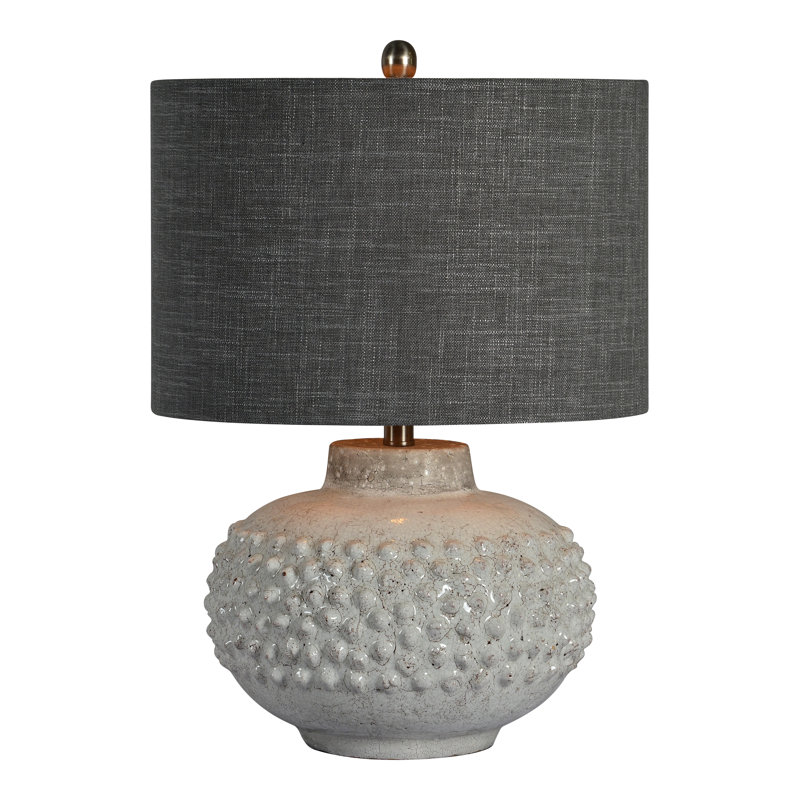 Dahntay 23.5'' White Crackle Table Lamp