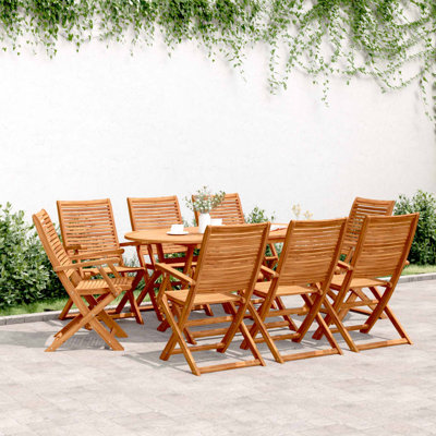 Solid Wood Arms Included Folding Chair