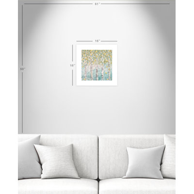 Bouleau aqua doux - peinture sans cadre