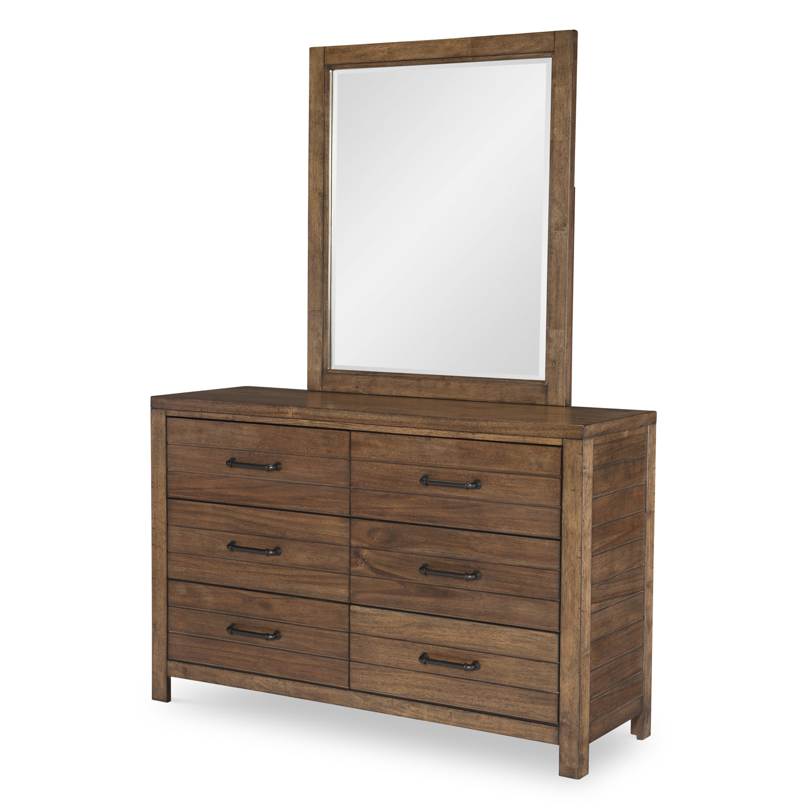 Tyson 6 Drawer 54'' W Dresser, Tree House Brown