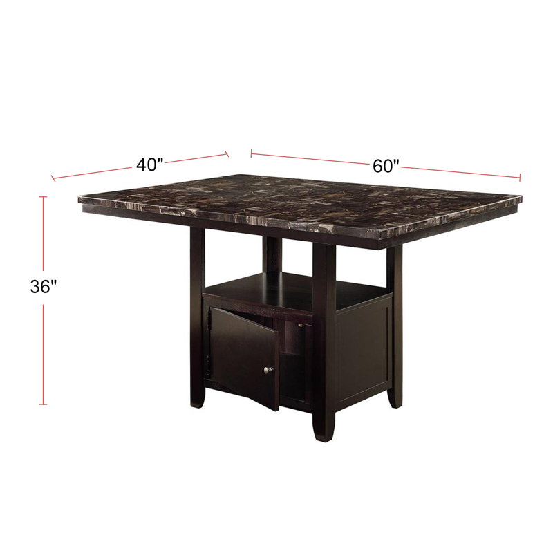 Table de salle à manger haute