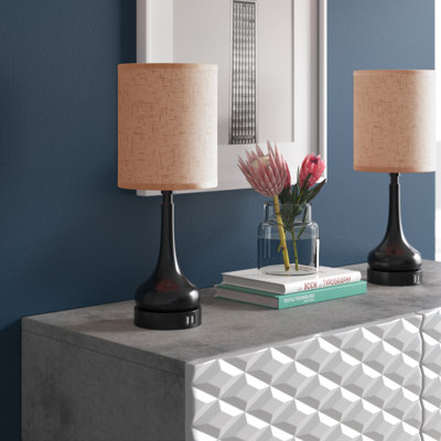 Trombetta Metal USB Table Lamp