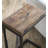 Rustic Pull-Up Table with Fold-Out Leaves in Wood and Metal