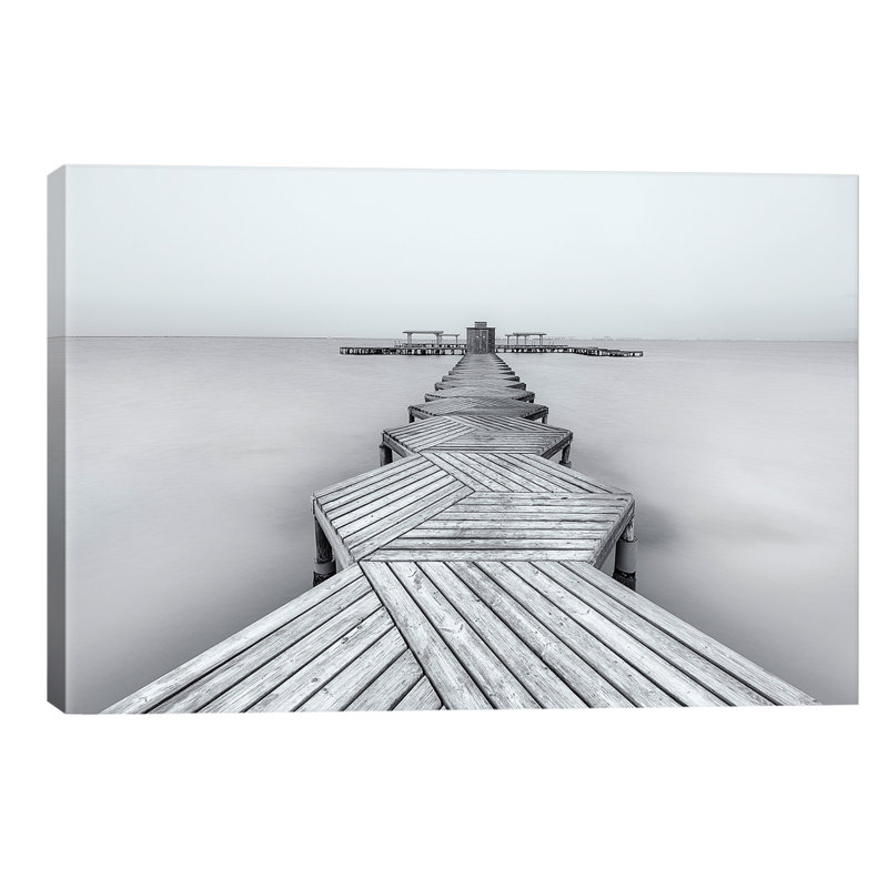 The Pier by Xavier Garci - Wrapped Canvas Print, 101.6 cm H x 66.04 cm W x 1.91 cm D