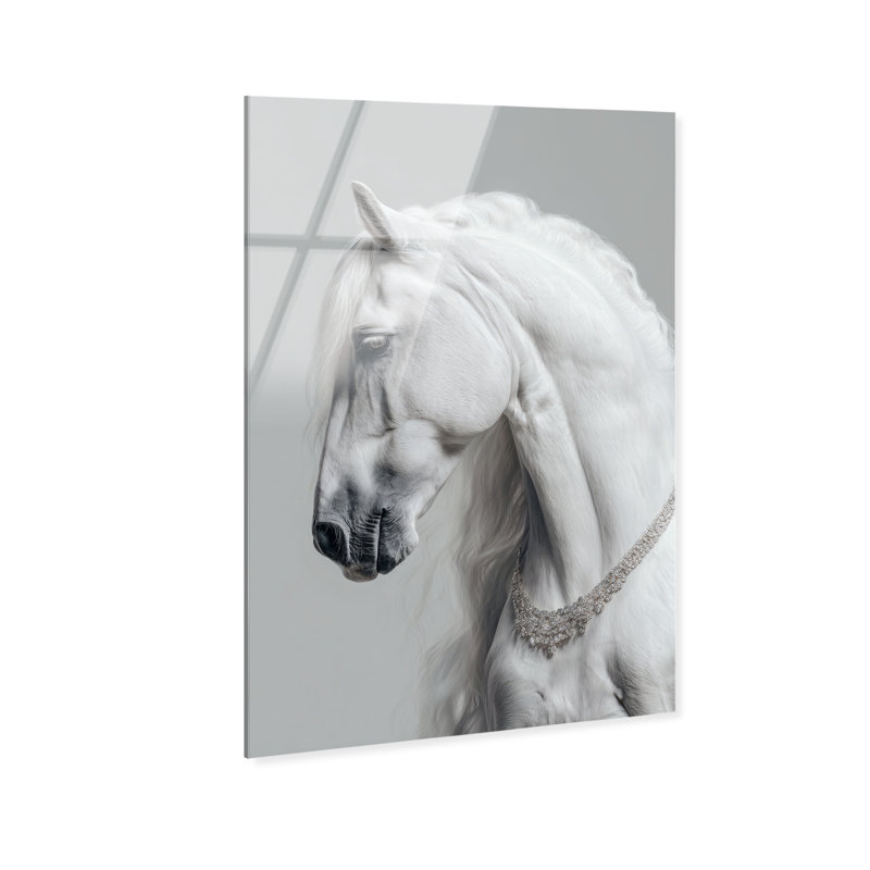 Jeweled Mane III Print by Oliver Gal, 15" H x 10" W, High-Gloss Acrylic Print