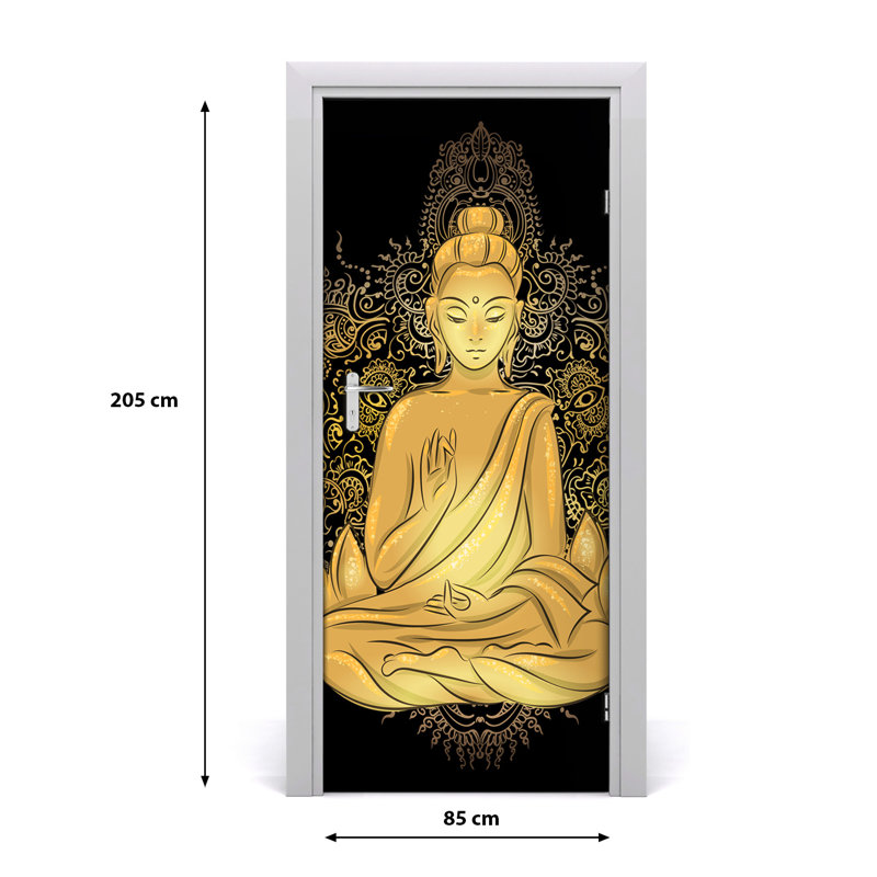 Buddha Mandala Door Decal