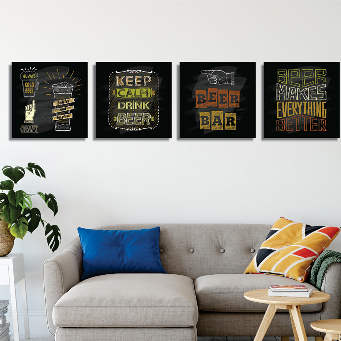 East Urban Home 4 Piece Wrapped Canvas Textual Art Set - Wayfair Canada