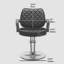 Fauteuil de coiffure hydraulique noir