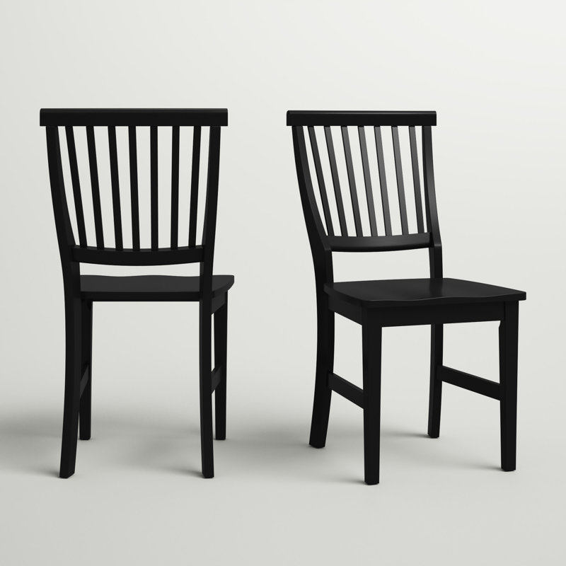 Chaise en bois massif Almendra, Ébène