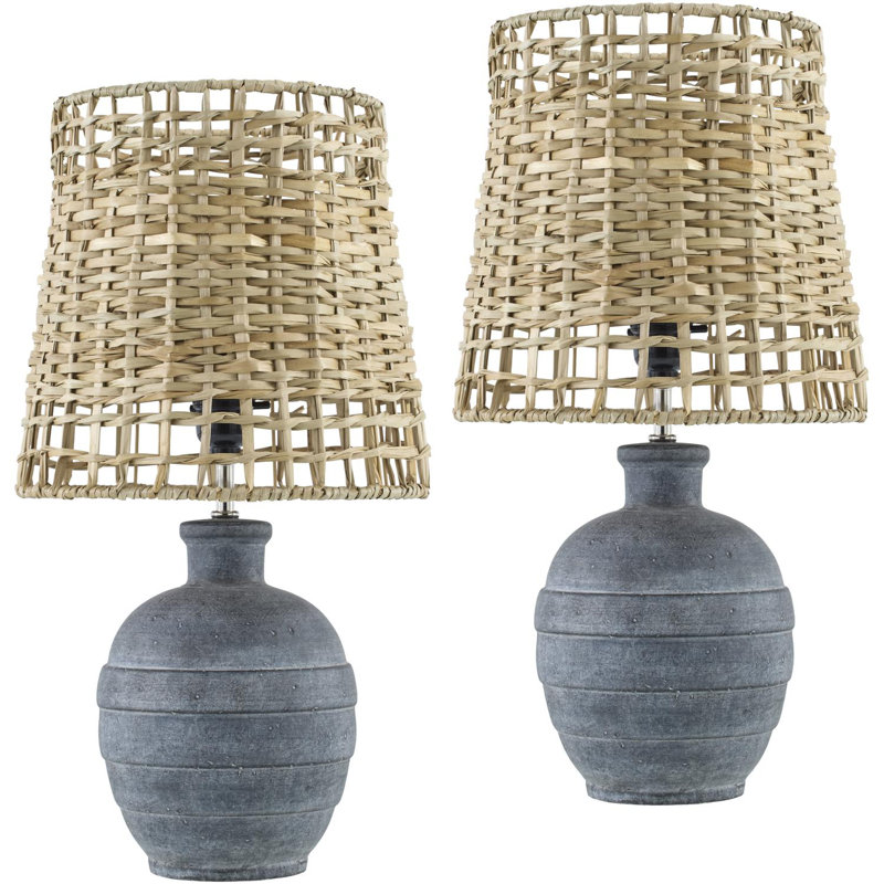 Lampe de table Benne, Gris
