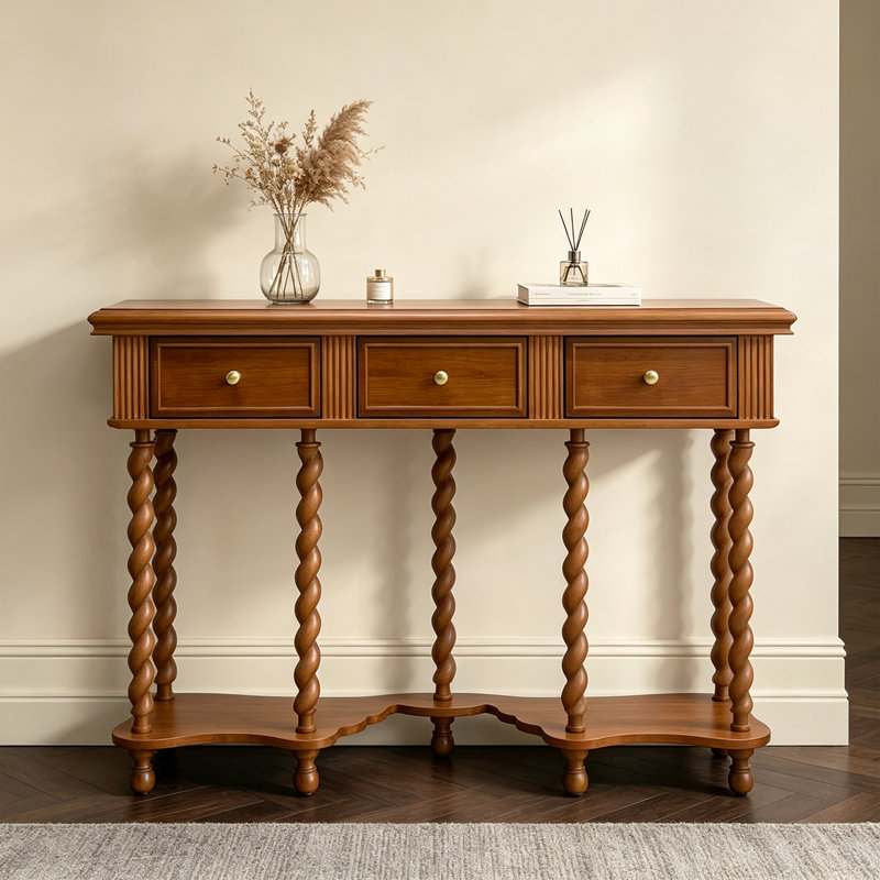 Console à tiroirs Art, 35.43" H x 51.18" W x 13.78" D