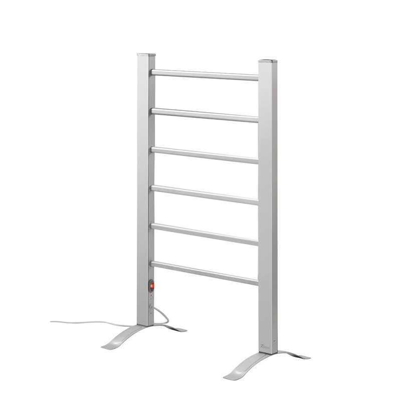 Chrome 6-Bar Freestanding Towel Warmer Rack