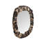 Stacked Pebble Petrified Mirror, Mixed