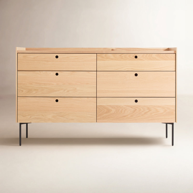 Peek 6 - Drawer Dresser, White Oak