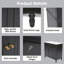 Meuble-lavabo 36 po avec lavabo, armoire de salle de bain avec tiroirs, structure solide et panneau de fibres à densité moyenne-644480480
