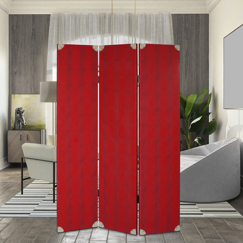 Arvie 47'' W x 71'' H 3 - Panel Folding Room Divider