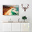 Coastline in California in Abstract - Wrapped Canvas-55315900