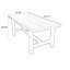 Bureau rectangulaire en bois massif brun clair-576073437