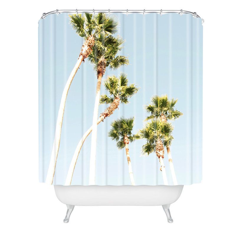 Rideau de douche simple Beach Palms