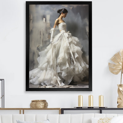 «Gray Modern Ballet Dance Motion I - Fashion», art mural