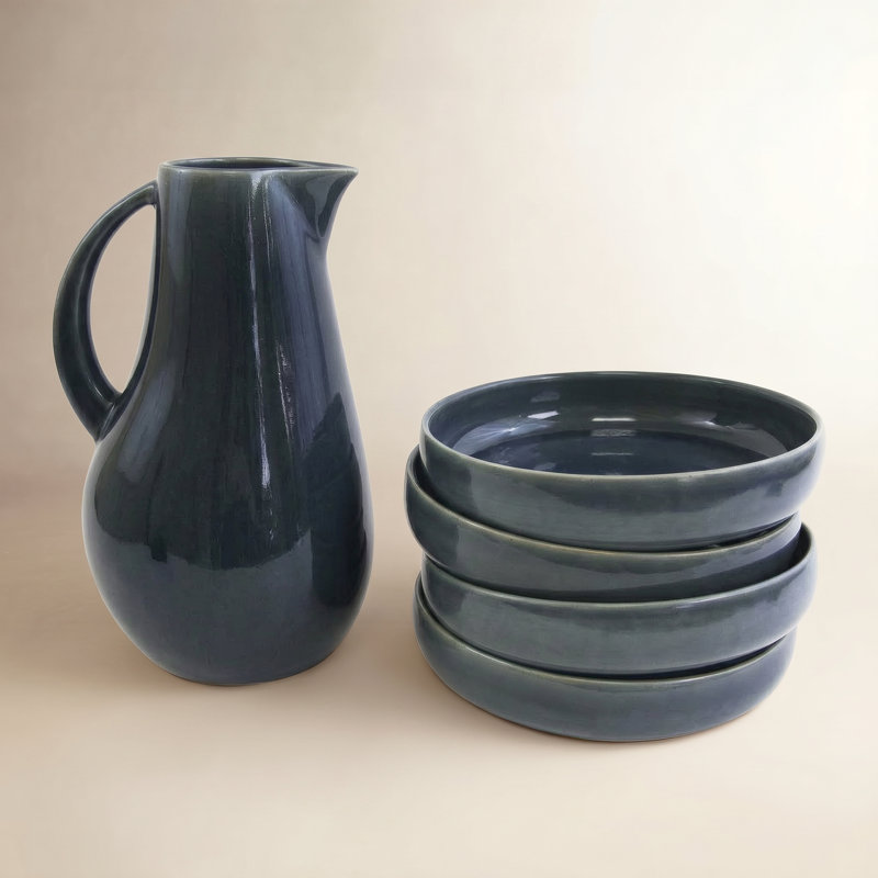 Borgen Piece Stoneware Dinnerware Set - Service for 4, Adriatic