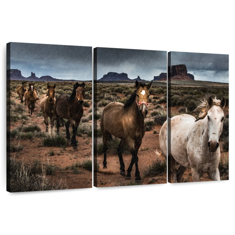 Mighty Monument Valley Horses, 42" H x 65" W