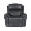 Aous 43" Wide Leather Match Power zero clearance recliner  Standard Recliner