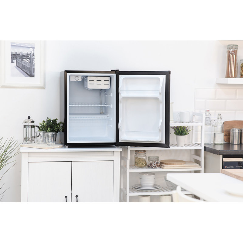 Russell Hobbs RHTTF67B 65 Litre Mini Fridge, Black, Black