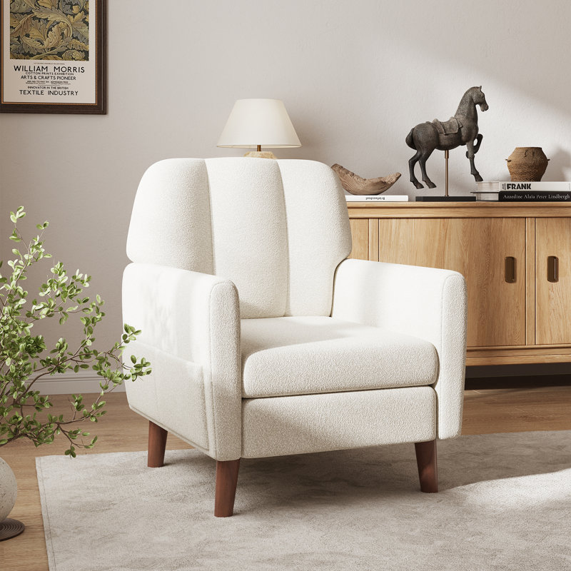 Fauteuil d'appoint rembourré moelleux pour le salon, 1