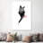 Cat Line by Péchane - Print on Canvas-1053110113-995809334