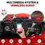 24V Kids Ride on Car 4WD 2 Seating with Télécommande - UTV électrique avec musique et lumières, rouge-125177345