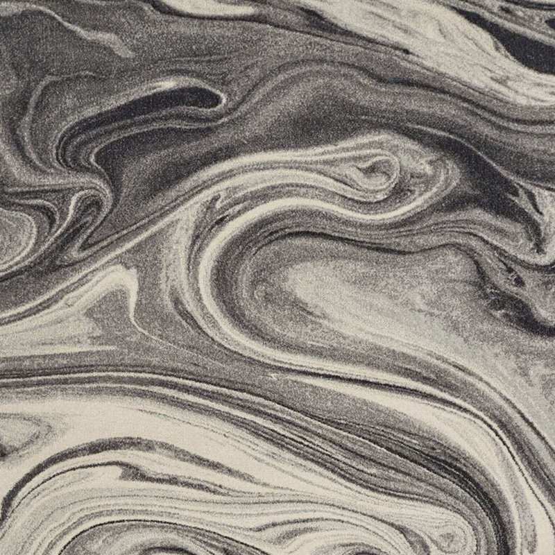 Tapis intérieur gris tissé à la machine 8 pi x 10 pi