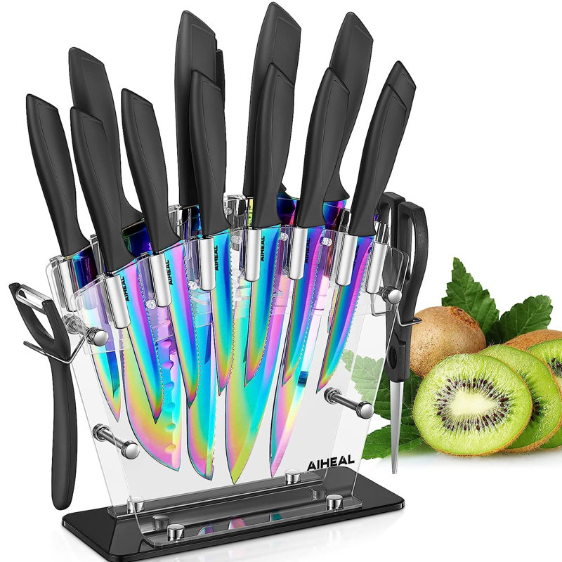 Ensemble de couteaux en acier inoxydable 16 pièces Lysbbdzsm