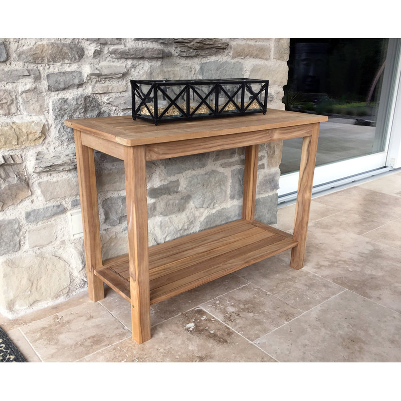 Funk Rectangular Teak Outdoor Buffet & Console Table , 100cm cm W 45cm cm D