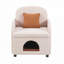 Fauteuil rembourré avec coussin lombaire