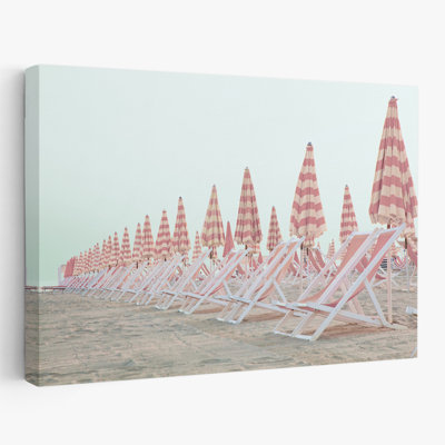 Coastal And Beachy Pink Umbrellas