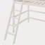 Lit mezzanine simple en bois massif avec échelle-2098491756