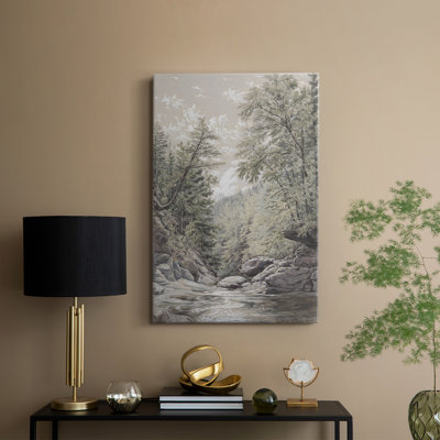 Paysage rétro Cxxxx - galerie enveloppée de cavas