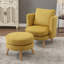 Kearah Upholstered Barrel Chair with Ottoman-93659862-93659863