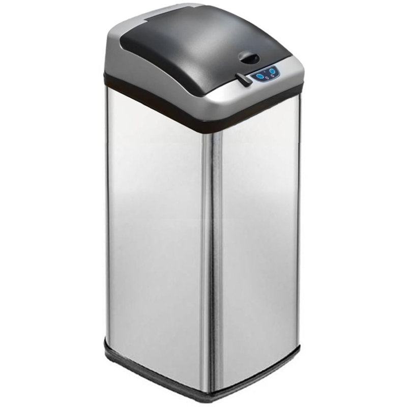 Gannaway Steel Kitchen Trash Can, 48L