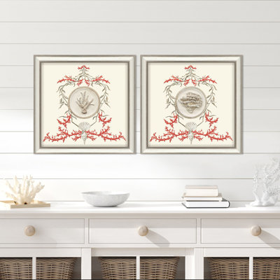 Coral Elegance II Framed Art