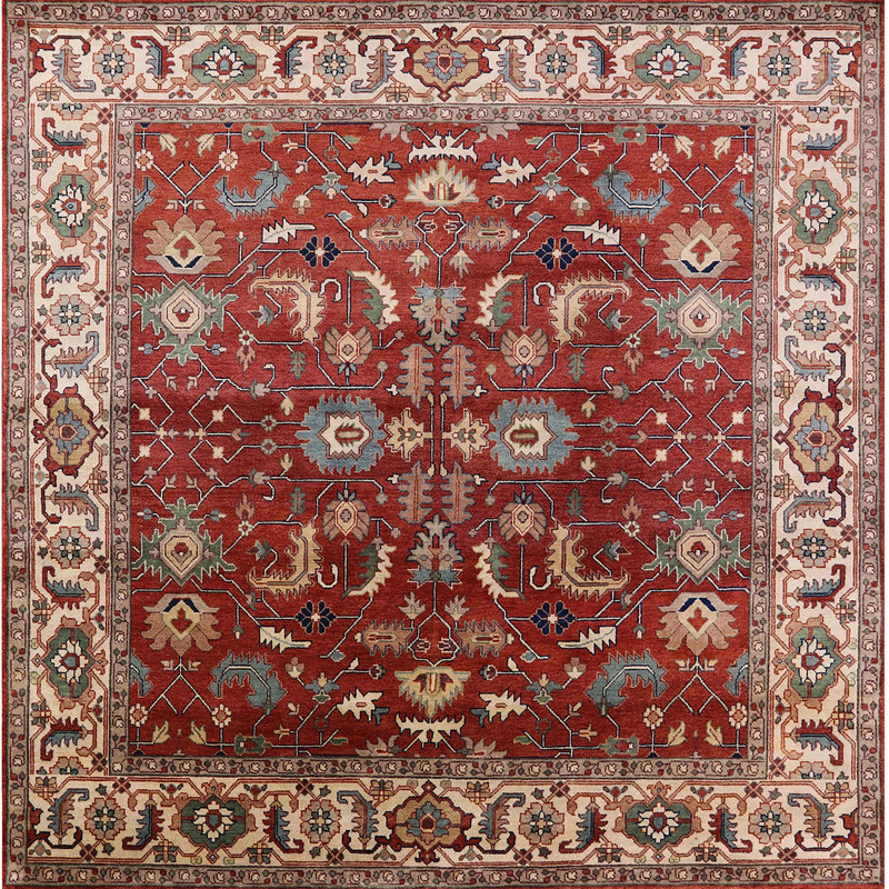 Oriental Indoor Rug, Square 7'