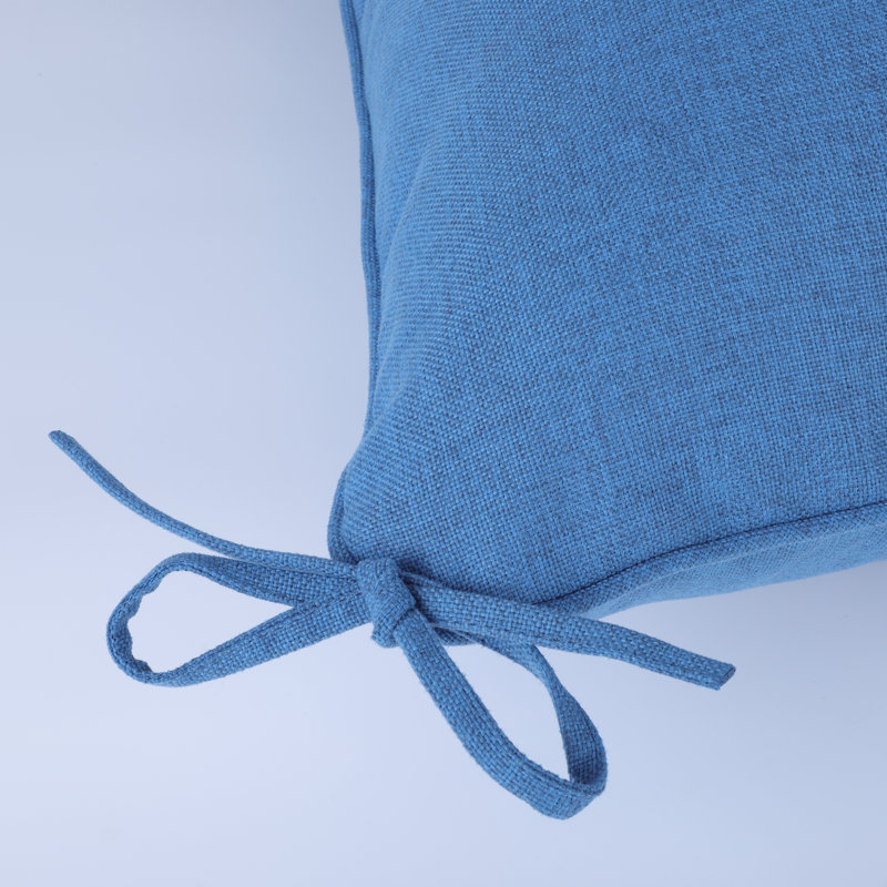 Burrell Outdoor Deep Seat Cushions with Handles, Removable Covers, Blue
