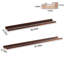 Tablette murale flottante en bois massif