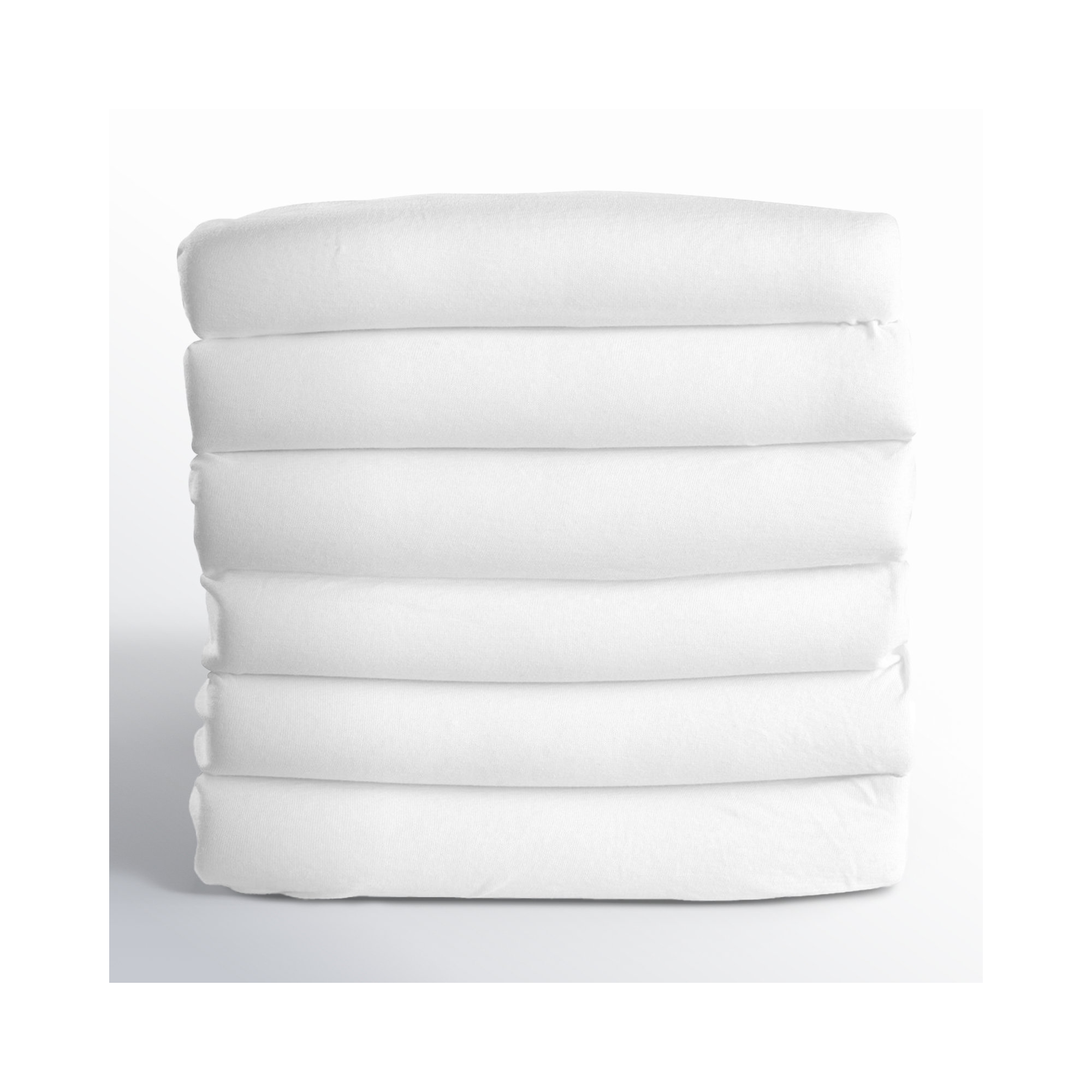 SafeFit™ Elastic Compact Fitted Crib Sheets, 28'' x 52'', White
