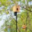 Mangeoire d'oiseaux 80 po avec cloison pour écureuil et 2 crochets Bird House Pole